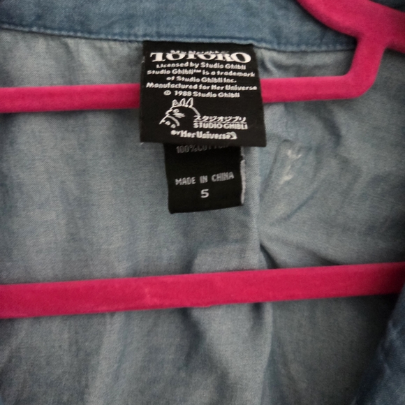 NWOT Her Universe Studio Ghibli My Neighbor Totoro Denim Dress- Size 5x - Picture 7 of 7